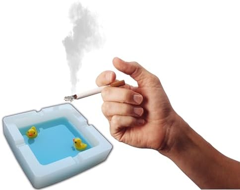 Handmade Resin Duck Ashtray with Four Holes