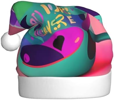 QINZHENG 90s Cup Design Santa Hat for Women