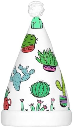 QinZheng LED Light Up Santa Hat Christmas Velvet Adult Headwear