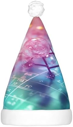 Chemical Periodic Table LED Santa Hat for Adults Christmas Party