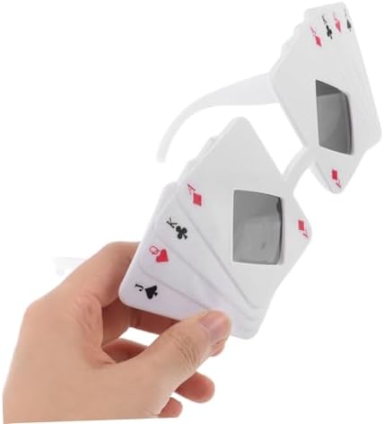 2pcs Poker Themed Sunglasses for Party Fun