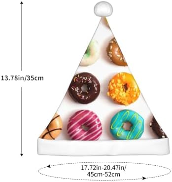 Different Flavors Doughnuts Christmas Santa Hat Small Size