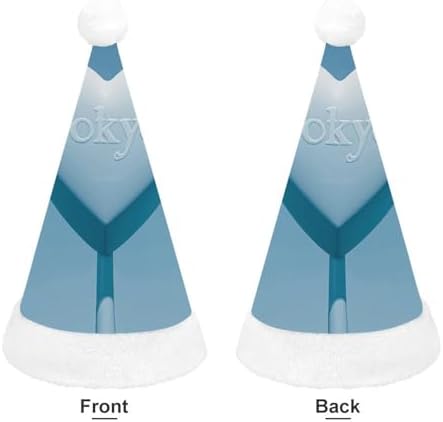 Santa Hat Blue Heart Christmas Party Headwear