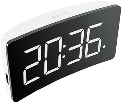 JUSTUP Table Digital Alarm Clock with Dual Alarm and Night Light