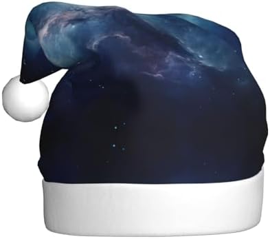Galaxy Print Christmas Santa Hat for Adults and Parties
