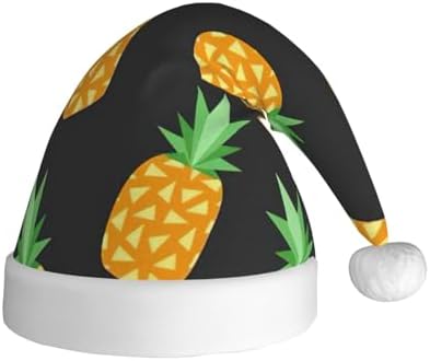 QINZHENG Pineapple Santa Hat Personalized Christmas Headwear for Women