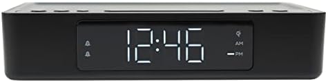 Digital Alarm Clock with Wireless Charging Pad and Dual Alarm