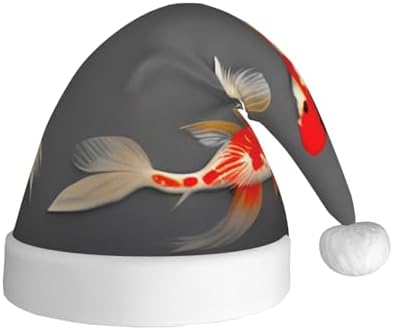 Traditional Koi Carp Spots Santa Hat for Christmas Party Favors