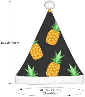 QINZHENG Pineapple Santa Hat Personalized Christmas Headwear for Women