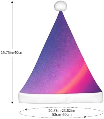 QINZHENG Abstract Geometric Santa Hat for Women
