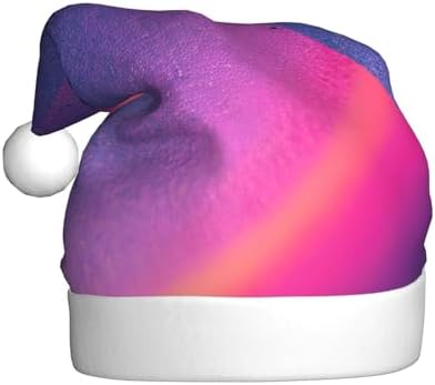 QINZHENG Abstract Geometric Santa Hat for Women