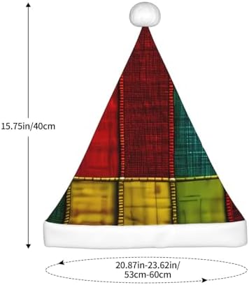 QINZHENG African Style Patchwork Santa Hat for Women