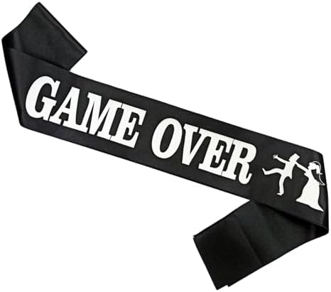 Game Over Bachelor Party Groom Sash for Gamers