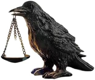 Gothic Crow Candle Holder Halloween Decor