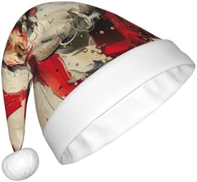 Merry Christmas Santa Hat Plush Funny Adult Party Headwear