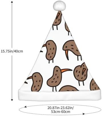 QINZHENG Kiwi Birds Santa Hat Christmas Decoration Headwear