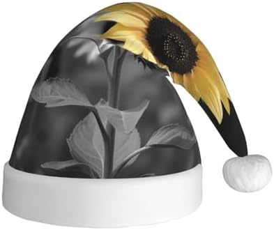 Blue Polka Dot Christmas Santa Hat for Adults