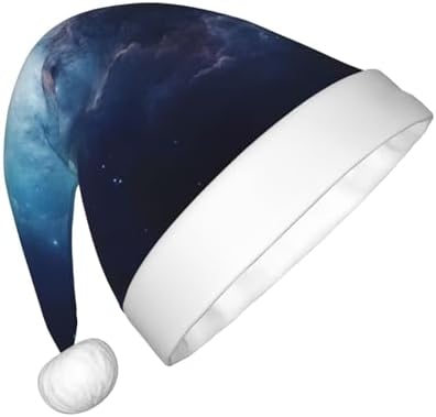Galaxy Print Christmas Santa Hat Small Size for Party