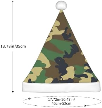 Green Military Camo Christmas Santa Hat Small Size