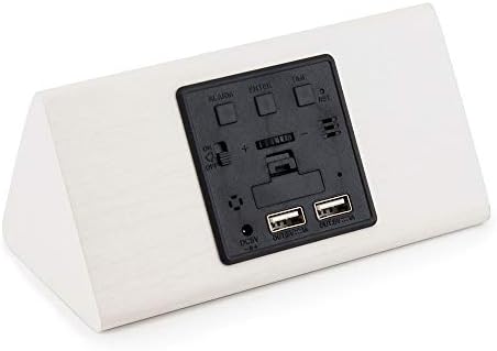 OCT17 Wooden Alarm Clock with Smart LED Display