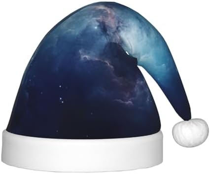 Galaxy Print Christmas Santa Hat Small Size for Party