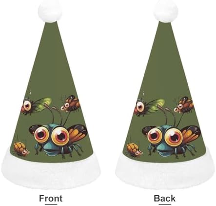 NWGHM Cartoon Insect Santa Christmas Hat for Adults