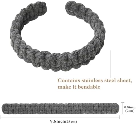 NICEEC 2 Pack Cotton Rope Curtain Tiebacks