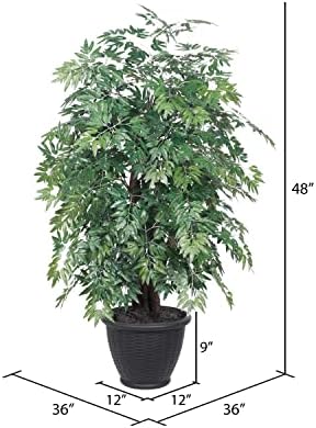 Vickerman 4 Foot Indoor Artificial Ming Aralia Bush