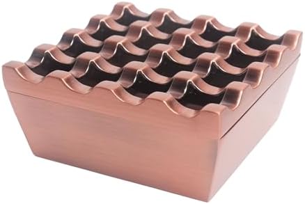 NIWONS Metal Ashtray Windproof for Home Hotel Garden and Desktop Use