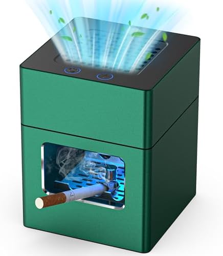 VANSU Green Air Smart Smokeless Ashtray with Lighter