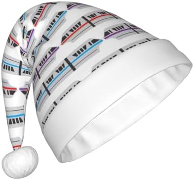 QINZHENG Monorail Train Santa Hat Personalized Christmas Headwear