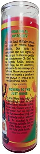 Just Judge Red Pillar Candle for Home Decor