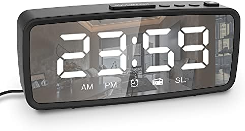 VAUNO Radio Alarm Clock with FM Radio and Adjustable Brightness