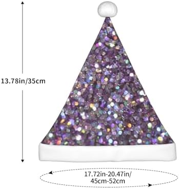 Sequin Pattern Christmas Santa Hat Small Size