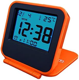 Compact Digital Travel Alarm Clock with Night Light and Folding Design