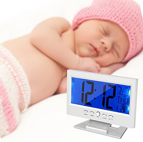 LCD Digital Alarm Clock with Calendar and Temp Display