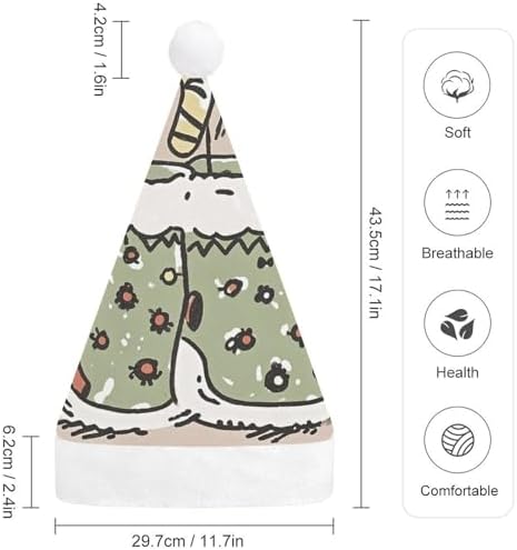 NWGHM Christmas Hat for Adults Stylish Warm Plush Headwear