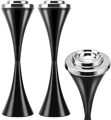 2 Pack Windproof Steel Standing Ashtray for Outdoor Use