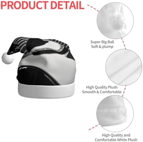 QINZHENG Guitar Santa Hat Personalized Christmas Gift for Women