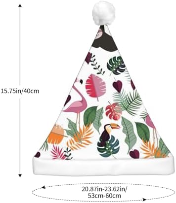 Sloth Pink Tropical Christmas Santa Hat Plush Light Up