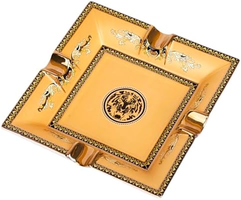 KAWONKA STAR Ceramic Tabletop Ashtray for Home Office Use