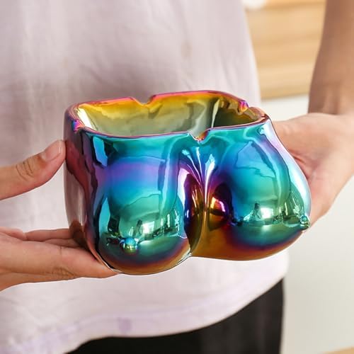 Funny Boob Ashtray Ceramic Decor 7x10x11cm