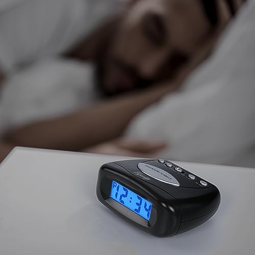 Equity by La Crosse Snooze Alarm Clock Black