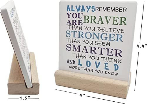 Polilike Funny Closed Door Ceramic Table Sign with Wood Stand