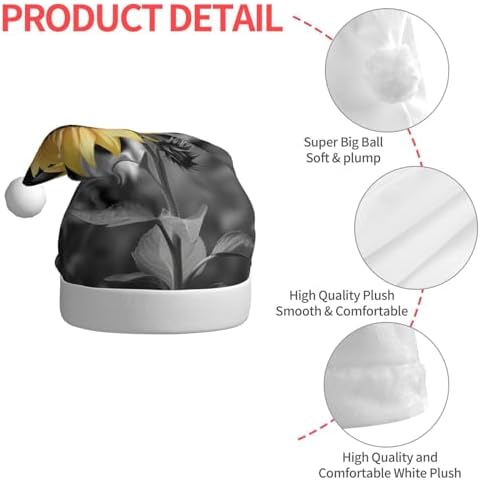 Blue Polka Dot Christmas Santa Hat for Adults