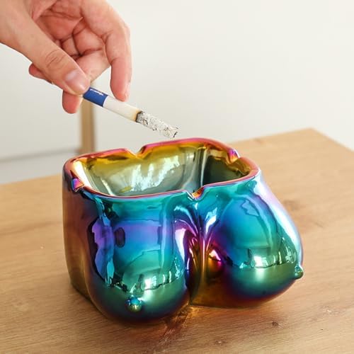 Funny Boob Ashtray Ceramic Decor 7x10x11cm