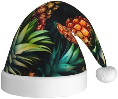 QinZheng Tropical Pineapple Santa Hat for Women Adult