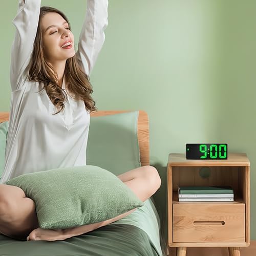 LOFICOPER 65 Inch LED Alarm Clock with Snooze and Brightness Control