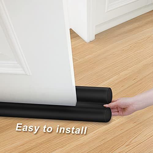 MAXTID 30 Inch Door Draft Stopper Black Large Foam