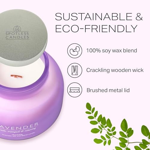 Lavander Volcano Jar Candle with Wooden Wick 19oz